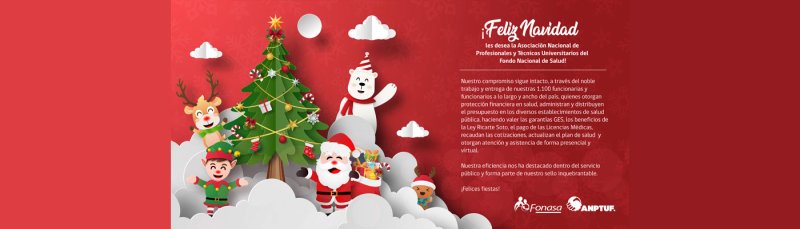 Feliz navidad les desea ANPTUF