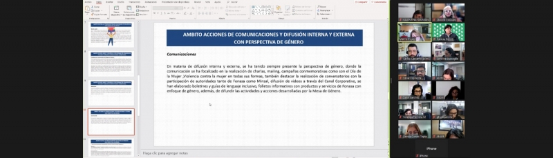 Participaci&oacute;n en la mesa de Equidad de G&eacute;nero