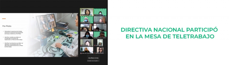 Directiva Nacional particip&oacute; en la Mesa de Teletrabajo