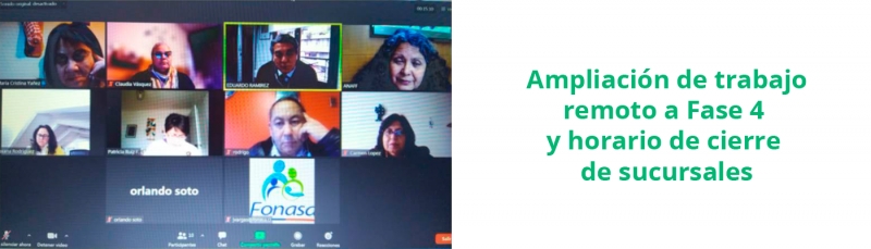 Ampliaci&oacute;n de trabajo remoto a Fase 4 y horario de cierre de sucursales