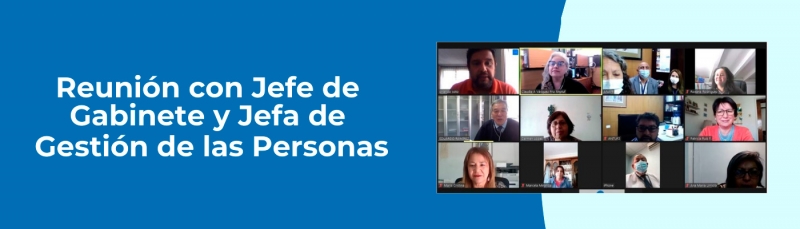 Reuni&oacute;n con Jefe de Gabinete y Jefa de Gesti&oacute;n de las Personas