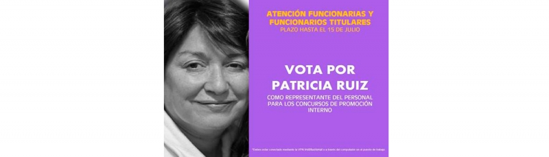 Vota por Patricia Ruiz para Representante a Concurso de Promoci&oacute;n