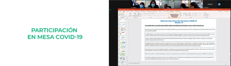 Participaci&oacute;n en Mesa Covid-19
